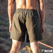 Flow Short - Olive 7" - back