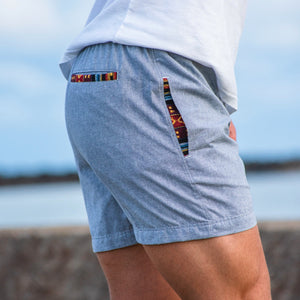 Mens Casual Short Shorts Gray - Shades of Gray side