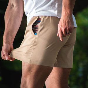 Sapien 2.0 Short 5"(Casual Stretch) - Khaki side stretch