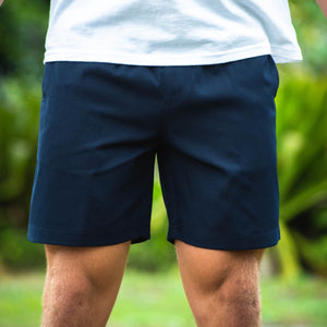 Sapien 2.0 Short 7"(Casual Stretch) - Navy Blue front stretch