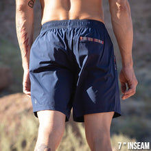 Flow Short - Navy 7" - back